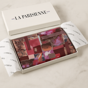 Carré 100% Soie Rose Moderne Femme | La Parisienne