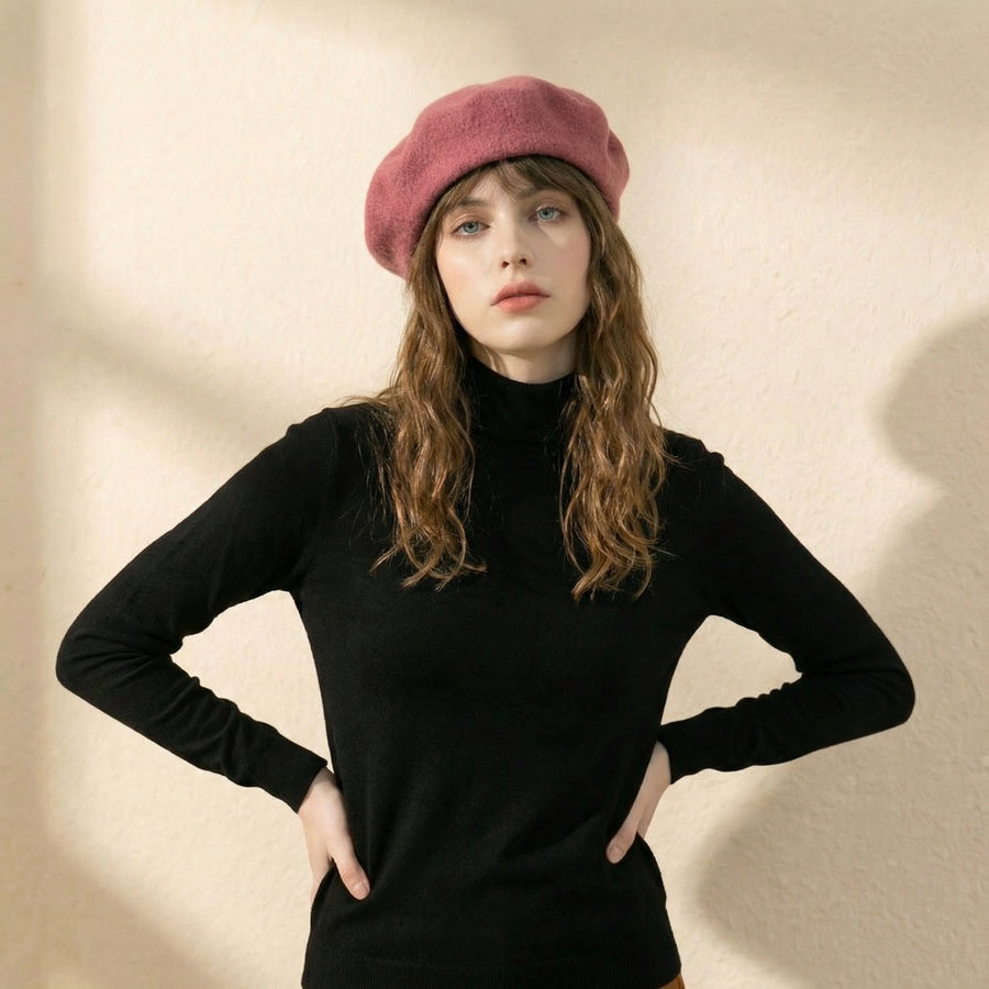Traditional Women's Beret 100% Wool | La Parisienne