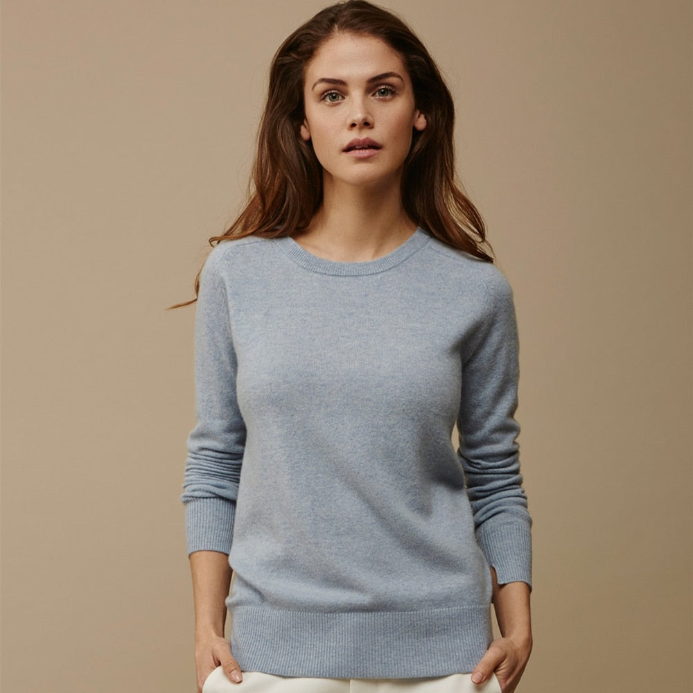Simple and Distinguished Cashmere Sweater Woman | La Parisienne