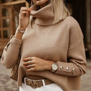 Women's large turtleneck sweater | La Parisienne