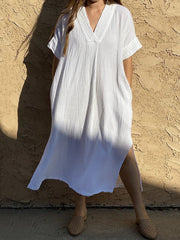 Women's White Beach Dress | La Parisienne