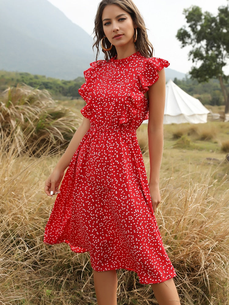 Klassisches Polka Dot-Kleid für Damen | Der Pariser 