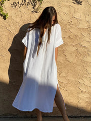 Women's White Beach Dress | La Parisienne